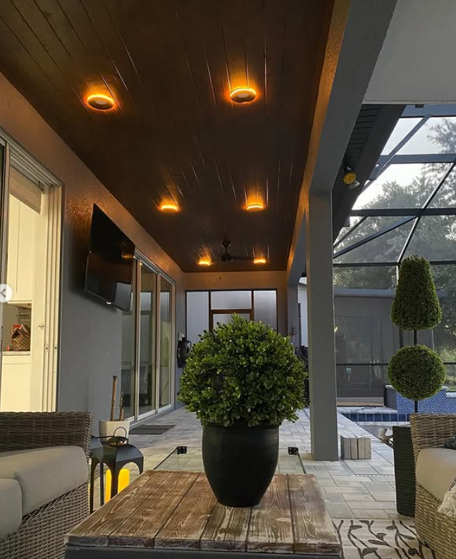 Ceiling upgrades with lighting